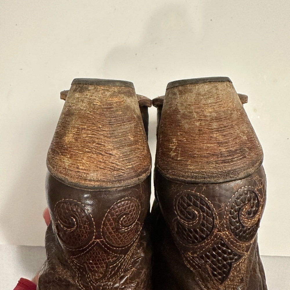 CORRAL Women's Vintage Lizard Inlay Snip Toe Cowgirl Boots C2109 Size 9.5 - Picture 9 of 16